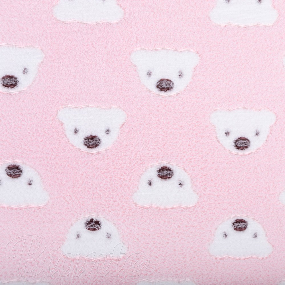 Dětská mikroplyšová deka MIP-028 Medvídci na růžovém - detail 5 - Biante.cz