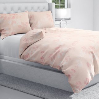 Bavlnené posteľné obliečky Sandra SA-682 Eukalyptové listy na pastelovo ružovom - detail 1 - Biante.sk Bavlnené posteľné obliečky Sandra SA-682 Eukalyptové listy na pastelovo ružovom - detail 1 - Biante.sk