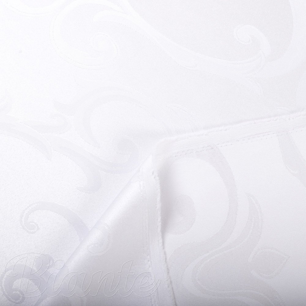 Dekorační látka Monako PM-125 Velký zámecký vzor bílý - šířka 320 cm - detail 5 - Biante.cz