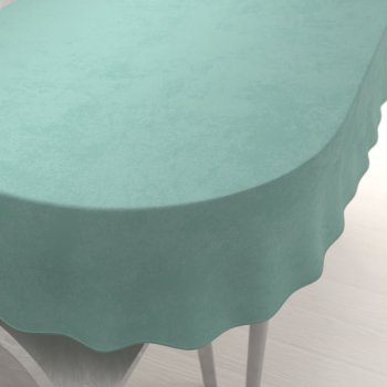 Velký sametový oválný ubrus Velvet Premium SVP-048 Pastelová ledově zelená - Biante.cz Velký sametový oválný ubrus Velvet Premium SVP-048 Pastelová ledově zelená - Biante.cz