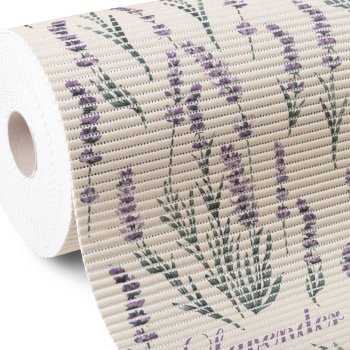 Kúpeľňová penová rohož / predložka PRO-025 Levandule na béžovom - metráž šírka 65 cm - Biante.sk