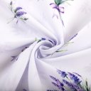 Teflonová látka na ubrusy TF-128 Snítky levandulí na bílém - šířka 155 cm - detail 2 - Biante.cz