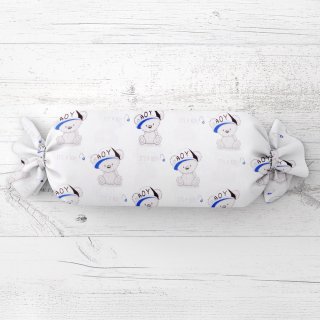 Dětský polštář válec bonbon Sandra SA-206 Medvídek pro kluky - Biante.cz Dětský polštář válec bonbon Sandra SA-206 Medvídek pro kluky - Biante.cz