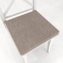 Čtvercový podsedák BKM-302 Šedohnědé cik-cak proužky - 38x38x3 cm - Biante.cz