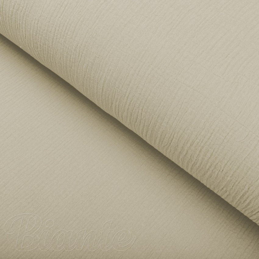 Mušelín dvojitá gázovina MSN-098 Latte - metráž šírka 135 cm - detail 4 - Biante.sk