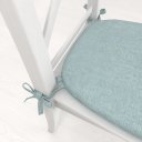 Oblý podsedák BKW-212 Mátově zelený žíhaný - 39x37x3 cm - detail 1 - Biante.cz