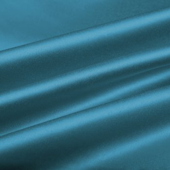 Saténový závěs na míru LUX-033 Petrolejově modrý