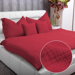 Mušelínové ložní povlečení Nature MSN-052 Malinově červené - Biante.cz Mušelínové ložní povlečení Nature MSN-052 Malinově červené - Biante.cz