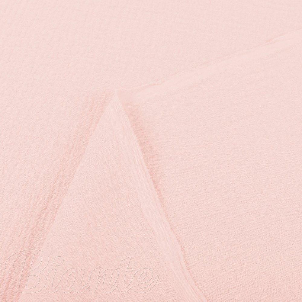 Mušelín dvojitá gázovina MSN-077 Bledě růžová - metráž šířka 140 cm - detail 3 - Biante.cz