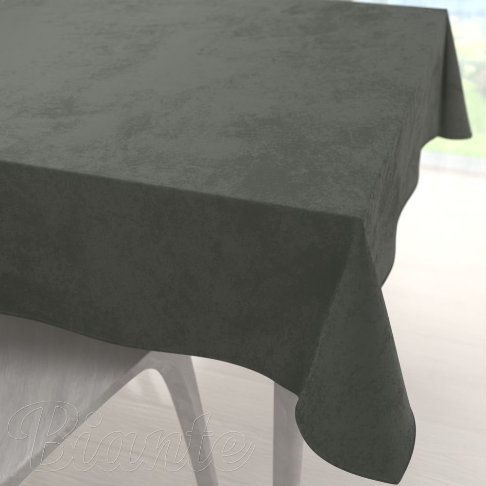 Zamatový štvorcový obrus Velvet Prémium SVP-021 Tmavo sivozelený - Biante.sk