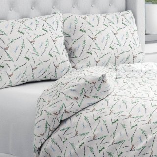 Bavlněné ložní povlečení Sandra SA-560 Vážky a levandule na bílém - Biante.cz Bavlněné ložní povlečení Sandra SA-560 Vážky a levandule na bílém - Biante.cz