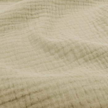 Mušelín dvojitá gázovina MSN-070 Světlá pískově béžová - metráž šířka 140 cm - detail 1 - Biante.cz