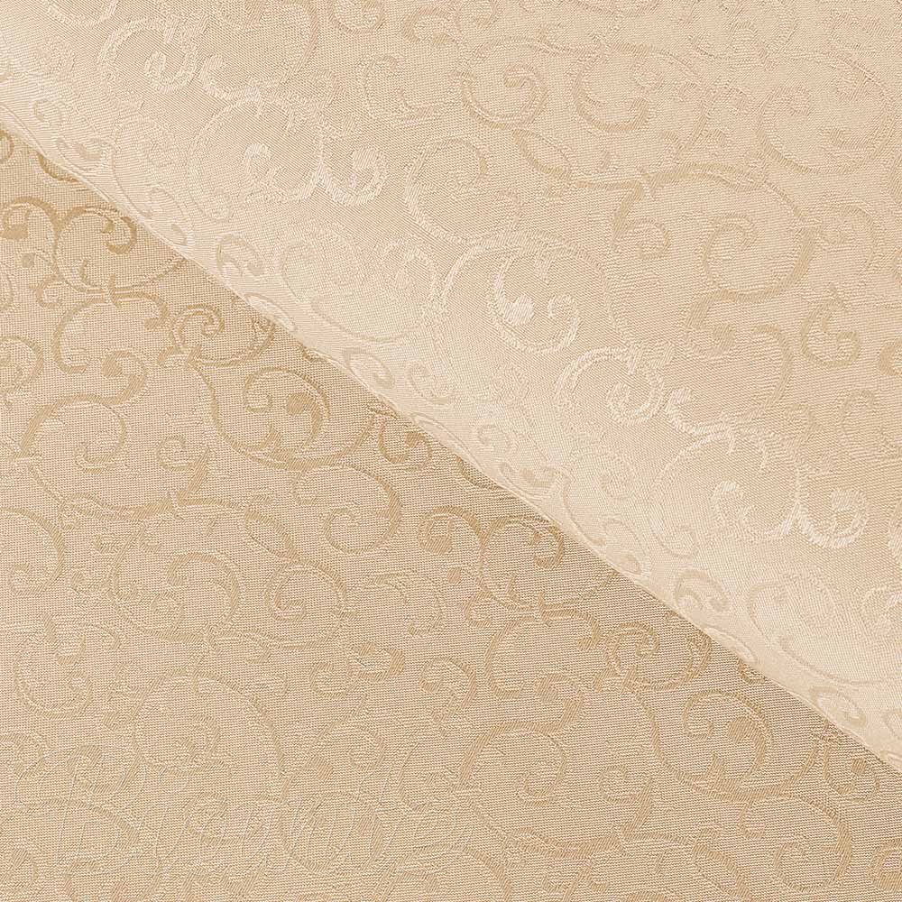 Teflonová látka na ubrusy TF-092 Ornamenty - béžová light - šířka 160 cm - Biante.cz