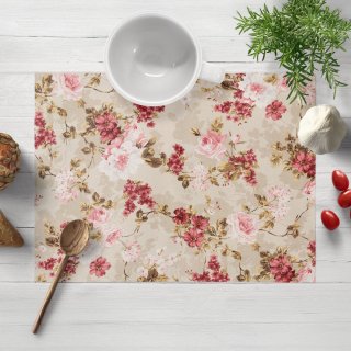 Dekorační prostírání na stůl Leona LN-167 Plané růže na béžovém - Biante.cz Dekorační prostírání na stůl Leona LN-167 Plané růže na béžovém - Biante.cz