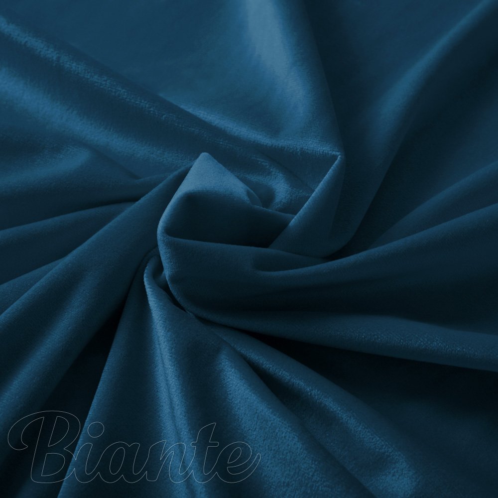 Zamatová látka Velvet Prémium SVP-028 Petrolejovo modrá - šírka 145 cm - detail 1 - Biante.sk