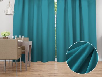 Sametový závěs Velvet Premium SVP-035 Tyrkysově modrý - šířka 135 cm - Biante.cz