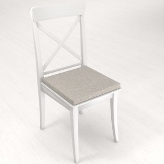 Štvorcový podsedák BKT-552 Prírodná režná - 38x38x3 cm - detail 1 - Biante.sk