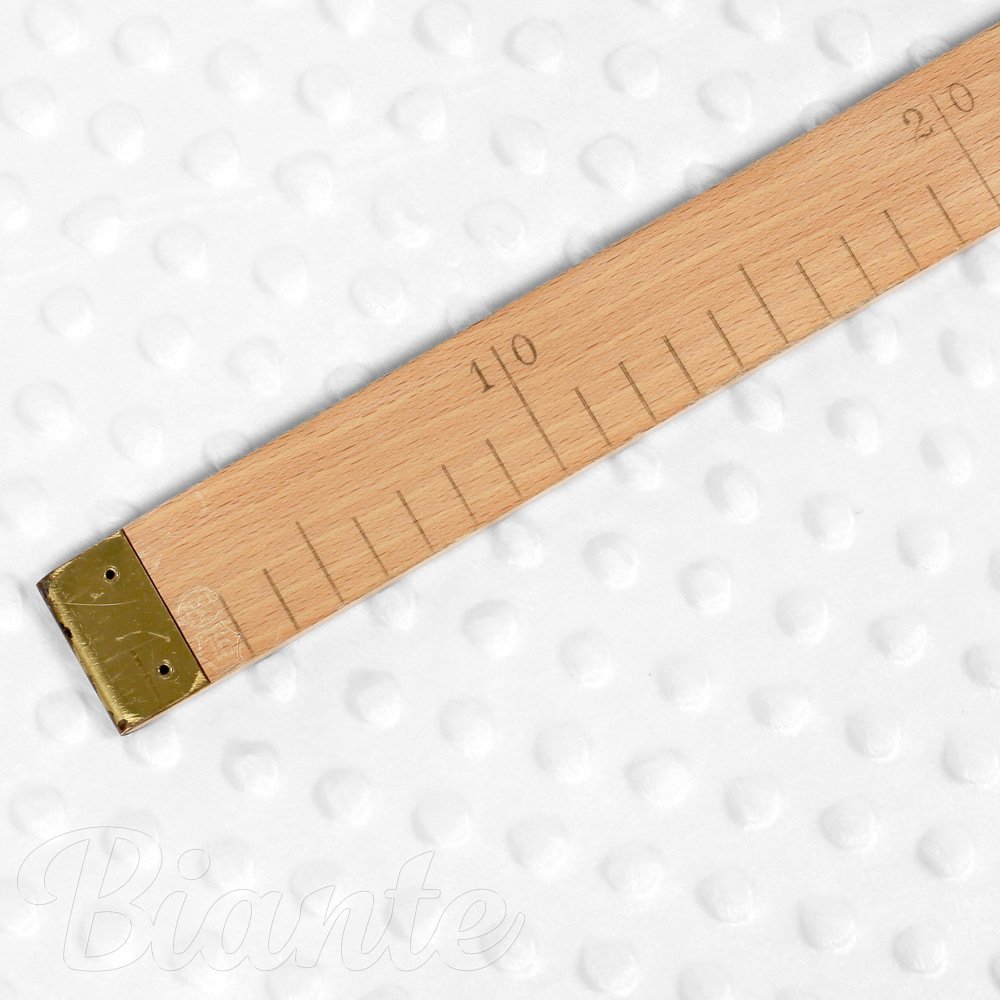 Dětská látka Minky TOP 3D puntíky MKP-059 Bílá - šířka 165 cm - detail 5 - Biante.cz