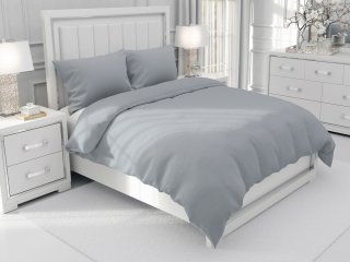 Bavlněné jednobarevné ložní povlečení Moni MO-076 Světle šedé - Biante.cz Bavlněné jednobarevné ložní povlečení Moni MO-076 Světle šedé - Biante.cz