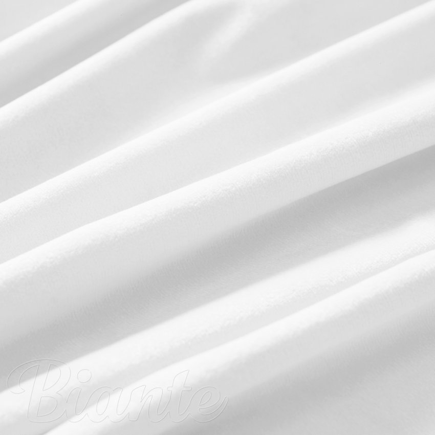 Sametová látka Velvet Premium SVP-052 Sněhově bílá - šířka 280 cm - detail 4 - Biante.cz