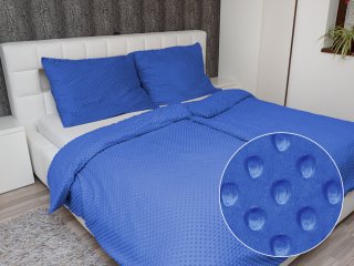 Hřejivé ložní povlečení Minky 3D puntíky MKP-001 Modré - Biante.cz Hřejivé ložní povlečení Minky 3D puntíky MKP-001 Modré - Biante.cz