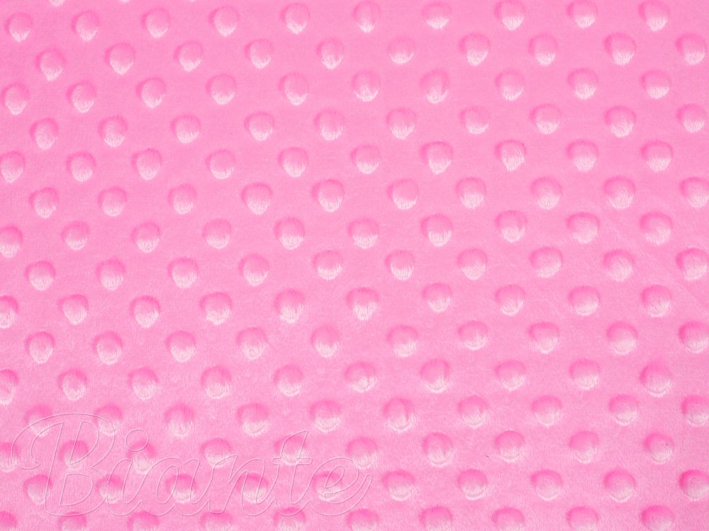 Dětská látka Minky 3D puntíky MKP-012 Sytě růžová - šířka 150 cm - detail 6 - Biante.cz Dětská látka Minky 3D puntíky MKP-012 Sytě růžová - šířka 150 cm - detail 6 - Biante.cz