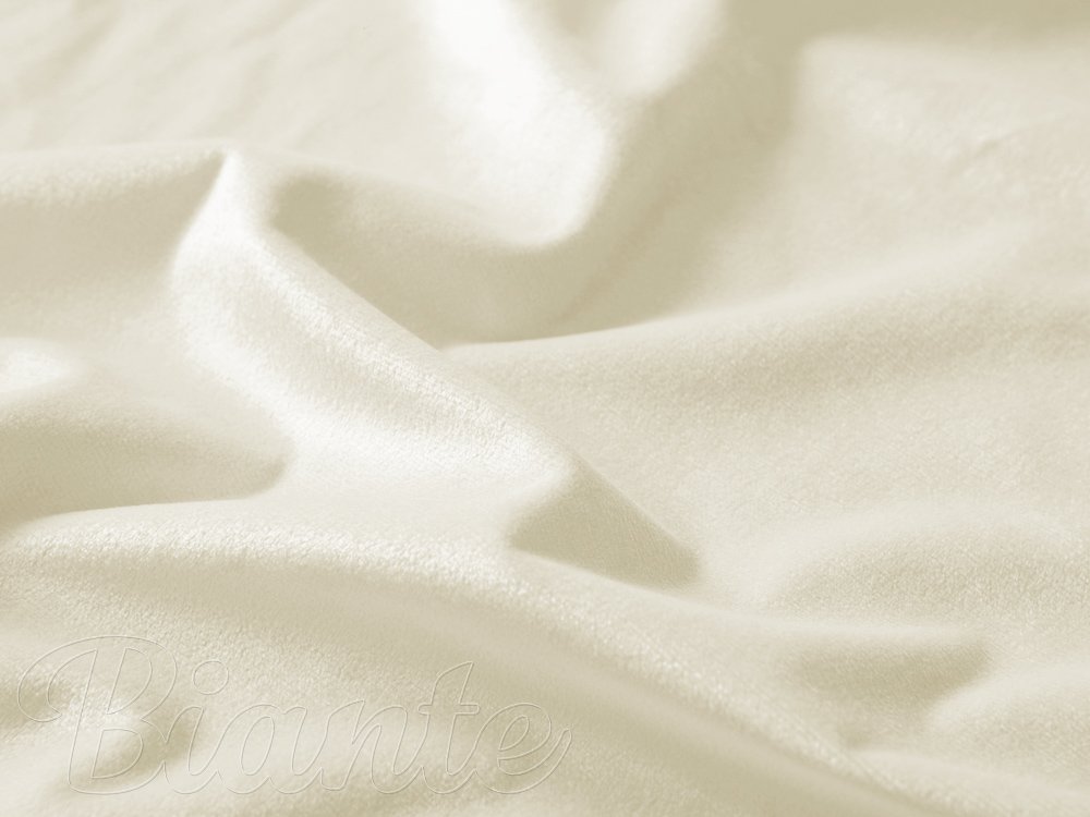 Sametová látka Velvet Premium SVP-003 Smetanová - šířka 280 cm - detail 3 - Biante.cz