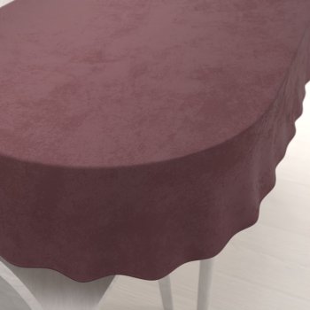 Sametový oválný ubrus Velvet Premium SVP-019 Hnědofialový - Biante.cz