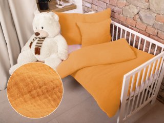 Dětské mušelínové povlečení do postýlky Nature MSN-001 Hořčicově oranžové - Biante.cz Dětské mušelínové povlečení do postýlky Nature MSN-001 Hořčicově oranžové - Biante.cz