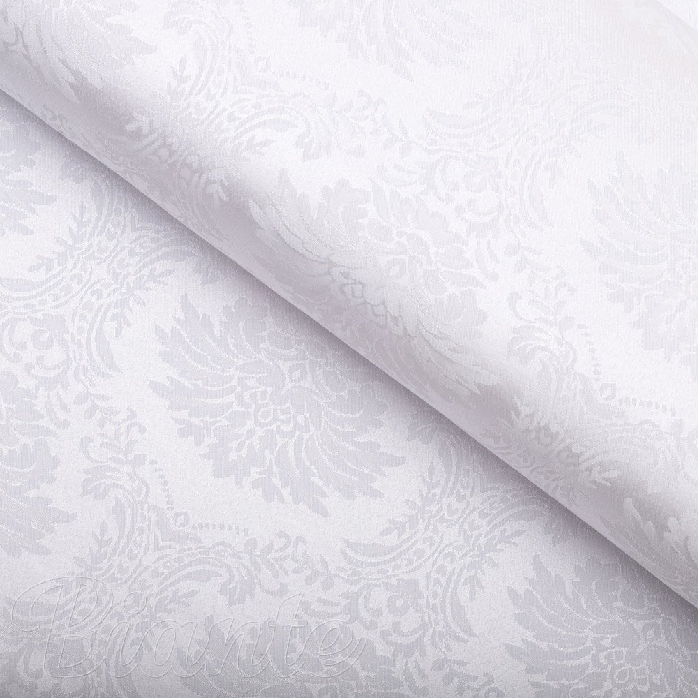 Dekorační látka Monako PM-122 Zámecký vzor bílý - šířka 320 cm - Biante.cz