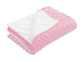Detská obojstranná deka Minky bodky/Polar MKP-035 Svetlo ružová - Biante.sk Detská obojstranná deka Minky bodky/Polar MKP-035 Svetlo ružová - Biante.sk