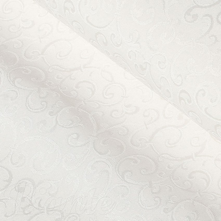 Teflonová látka na ubrusy TF-010 Ornamenty - smetanová - šířka 160 cm - Biante.cz