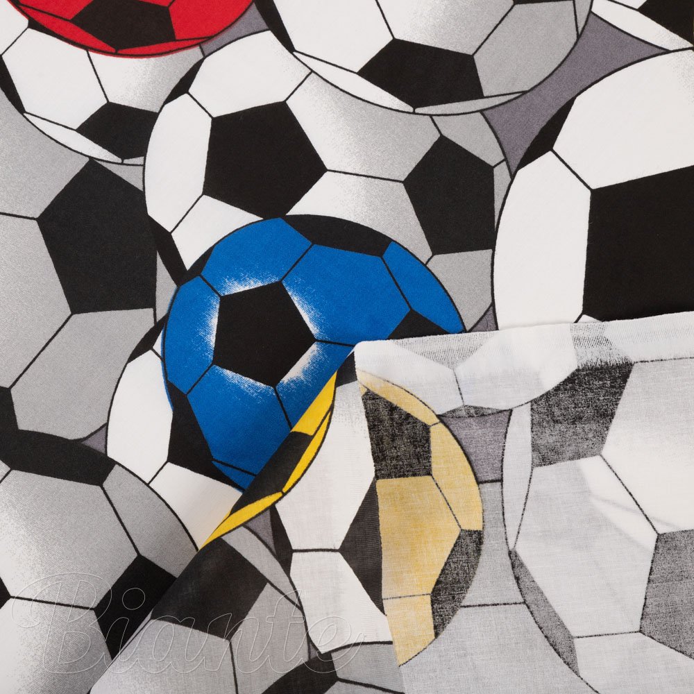 Dětská bavlněná látka/plátno Sandra SA-580 Barevné a šedé kopačáky - šířka 160 cm - detail 4 - Biante.cz