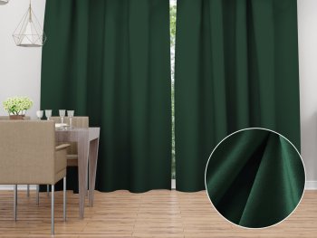 Sametový závěs Velvet Premium SVP-040 Lesní zelená - šířka 135 cm - Biante.cz