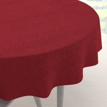 Kulatý ubrus/imitace broušené kůže Alcantara ALC-018 Vínově červený - Biante.cz Kulatý ubrus/imitace broušené kůže Alcantara ALC-018 Vínově červený - Biante.cz
