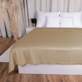 Zamatový prehoz na posteľ Velvet Prémium SVP-045 Kávovo béžový - Biante.sk Zamatový prehoz na posteľ Velvet Prémium SVP-045 Kávovo béžový - Biante.sk
