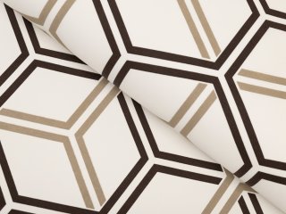 Bavlnená látka/plátno Sandra SA-558 Hnedé hexagóny na krémovom - šírka 220 cm - Biante.sk Bavlnená látka/plátno Sandra SA-558 Hnedé hexagóny na krémovom - šírka 220 cm - Biante.sk
