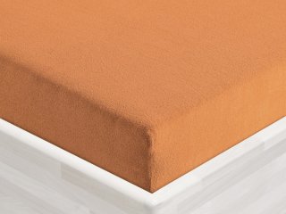 Dětské froté napínací prostěradlo do postýlky FR-022 Okrové - detail 1 - Biante.cz Dětské froté napínací prostěradlo do postýlky FR-022 Okrové - detail 1 - Biante.cz