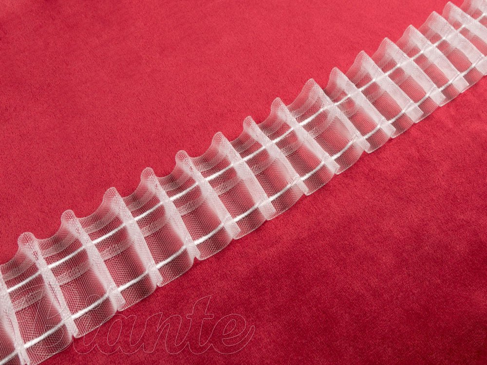 Řasící stuha RS-005 vlnky - šířka 5 cm - řasení 1:2 - detail 5 - Biante.cz Řasící stuha RS-005 vlnky - šířka 5 cm - řasení 1:2 - detail 5 - Biante.cz