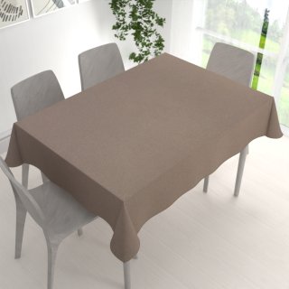 Velký dekorační obdélníkový ubrus BKR-502 Světle hnědý režný - detail 1 - Biante.cz Velký dekorační obdélníkový ubrus BKR-502 Světle hnědý režný - detail 1 - Biante.cz