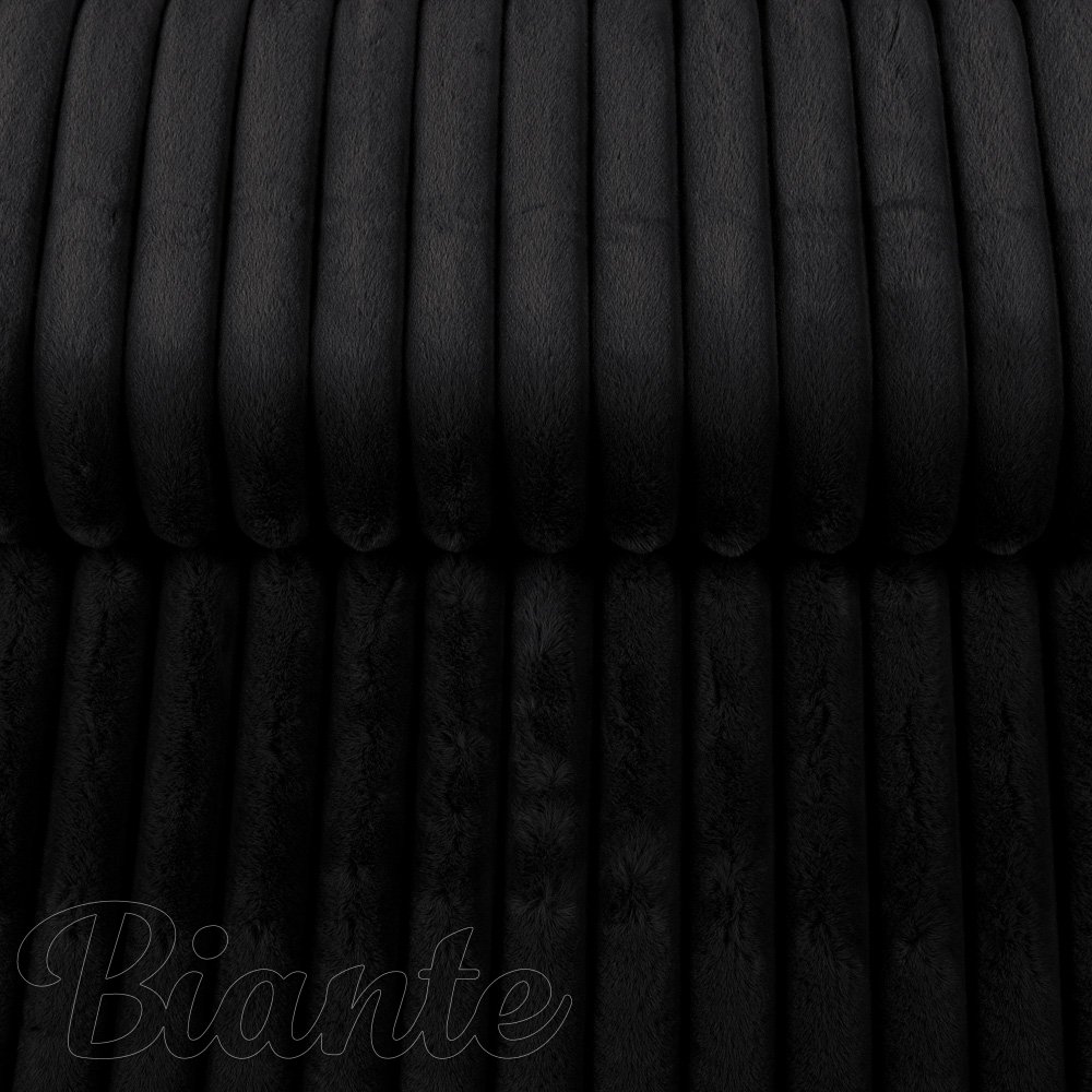 Plyš/umelá kožušina PL-010 Čierna - šírka 150 cm - detail 2 - Biante.sk