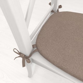 Oblý podsedák BKR-502 Světle hnědý režný - 39x37x3 cm - detail 1 - Biante.cz