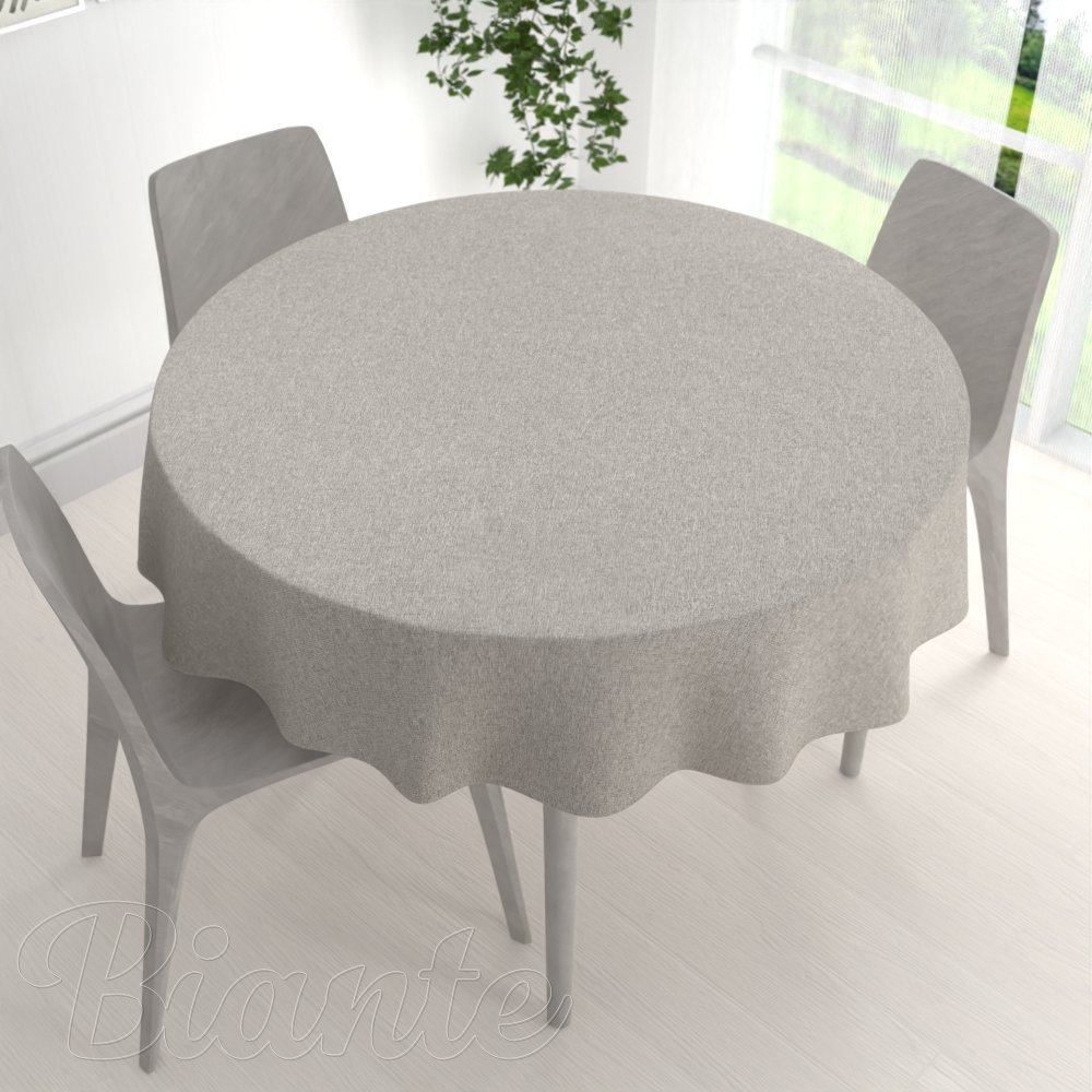 Dekorační kulatý ubrus BKT-552 Přírodní režná - detail 1 - Biante.cz