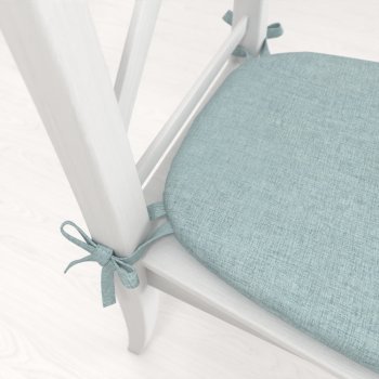 Oblý podsedák BKW-212 Mátově zelený žíhaný - 39x37x3 cm - detail 1 - Biante.cz