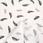Bavlněná látka/plátno Sandra SA-460 Zeleno-růžová pírka na bílém - šířka 160 cm - detail 4 - Biante.cz