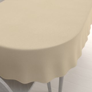 Dekorační oválný ubrus BKU-108 Krémově béžový - Biante.cz Dekorační oválný ubrus BKU-108 Krémově béžový - Biante.cz