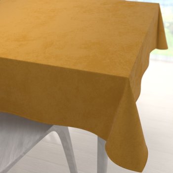Zamatový štvorcový obrus Velvet Prémium SVP-047 Horčicový - Biante.sk