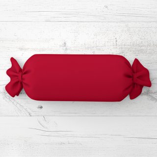 Polštář válec bonbon Rongo RG-060 Červený - Biante.cz