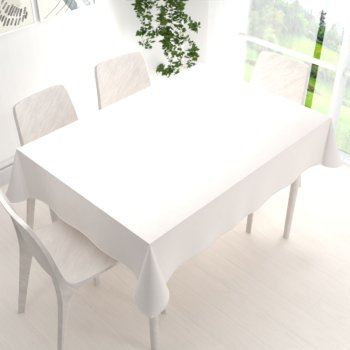 Velký sametový obdélníkový ubrus Velvet Premium SVP-024 Krémově bílý - detail 1 - Biante.cz