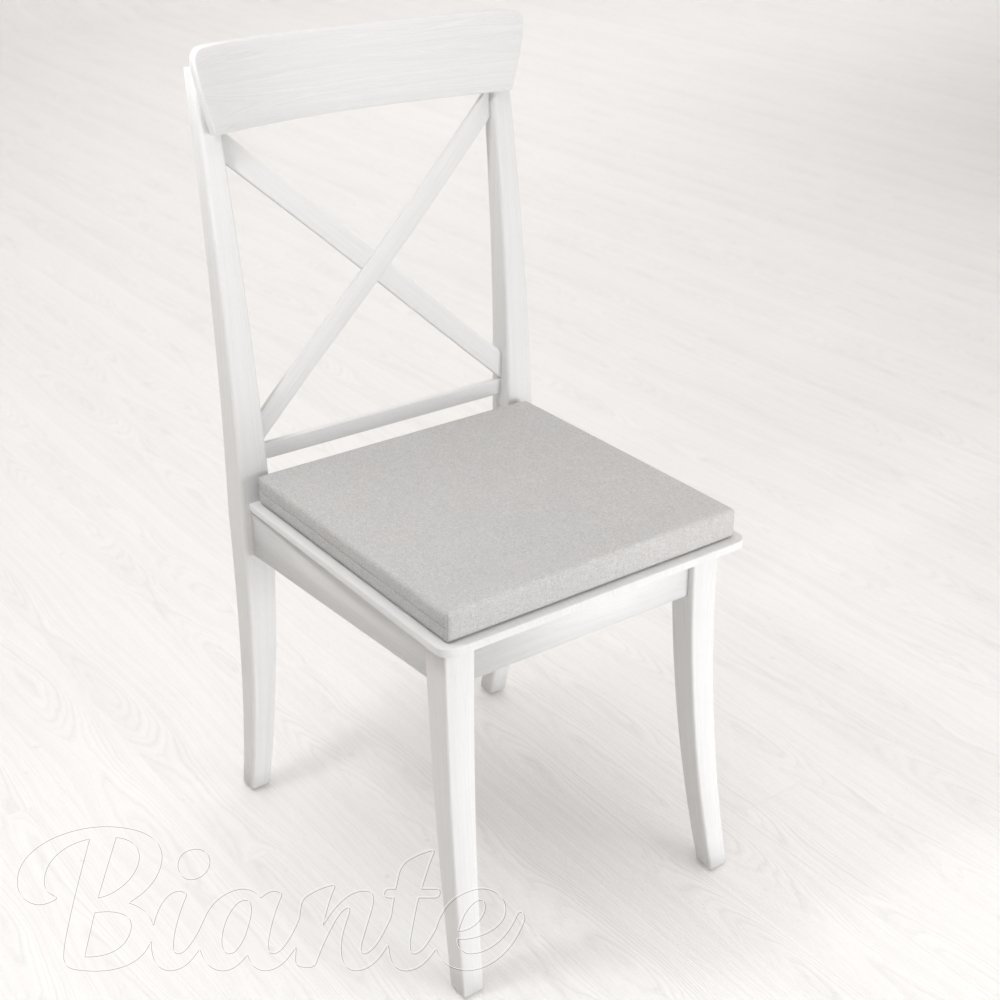 Čtvercový podsedák BKR-501 Světle šedý - 38x38x3 cm - detail 1 - Biante.cz